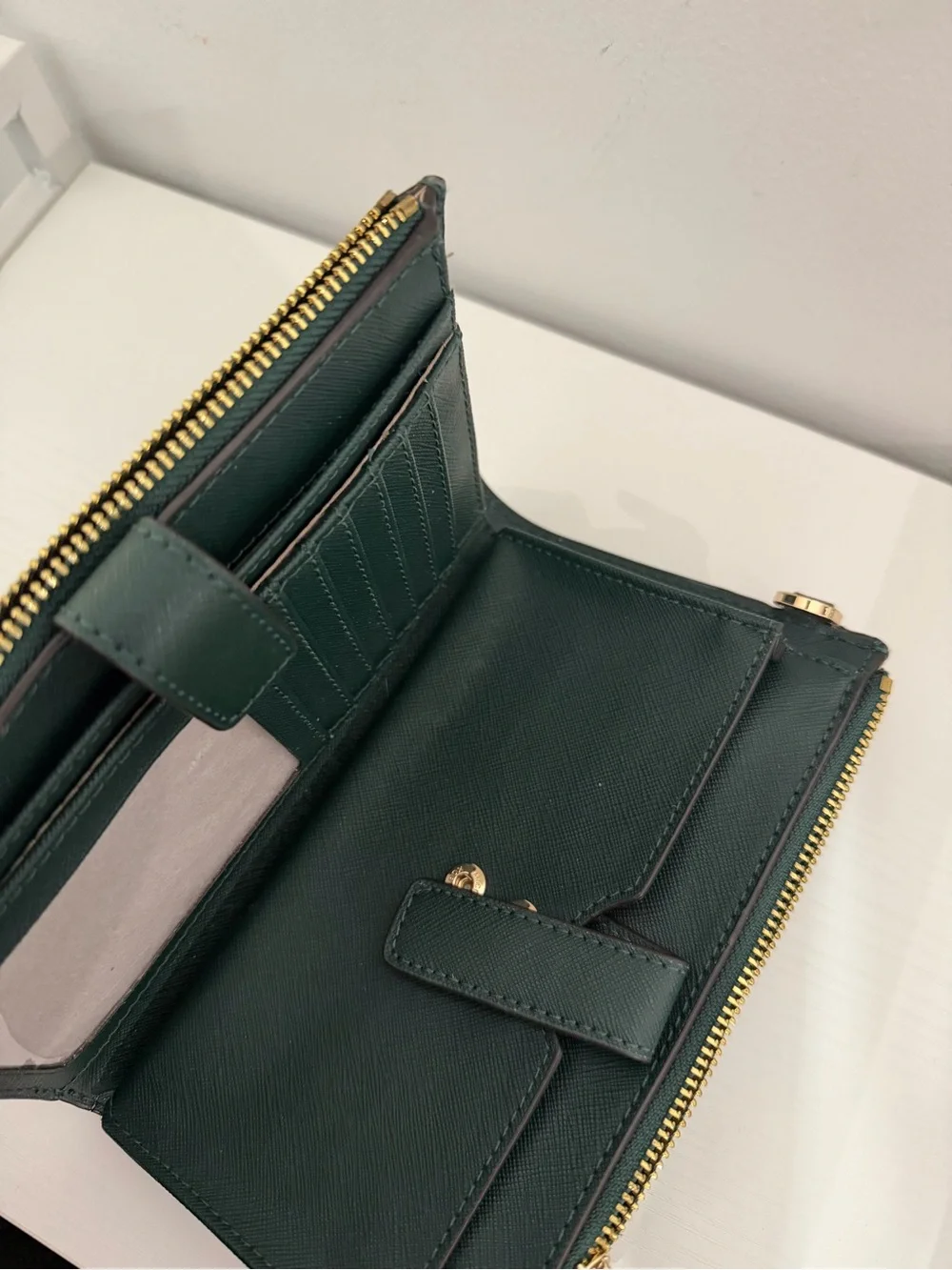Michael Kors Black Card Wallet with Gold Hardware
